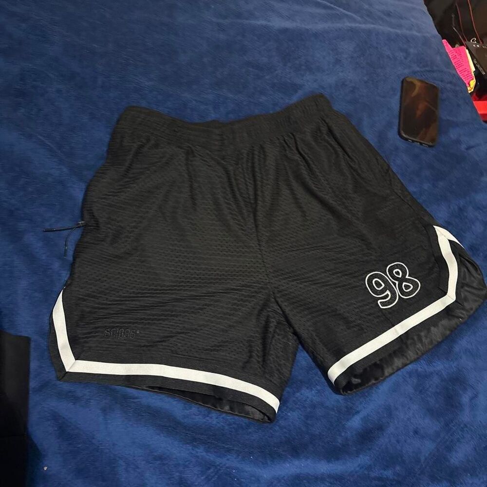 Unbranded Men's Black and Grey Shorts